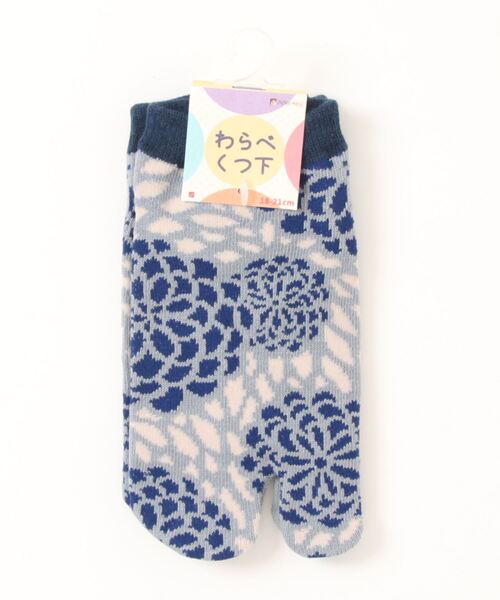 カヤ(カヤ)の「【カヤ】わらべ足袋型くつ下18~21cm 菊(ソックス/靴下・キッズ・グレー/その他・FREE)」の2枚目の写真