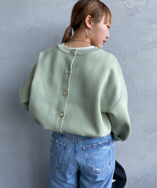 マディソンブルー 美品 リブニット　カーディガン　水牛ボタン　大きめボタン⭐︎ マディソンブルー 美品 リブニット カーディガン 水牛ボタン