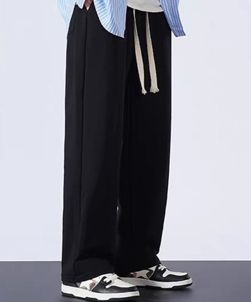 SEN TOKYO(セントーキョー)の「リラクシーな履き心地。ルーズストレート リラックススウェットパンツ(スウェットパンツ・メンズ・グレー/ブラック・M/L/XL)」の5枚目の写真