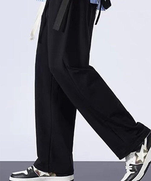 SEN TOKYO(セントーキョー)の「リラクシーな履き心地。ルーズストレート リラックススウェットパンツ(スウェットパンツ・メンズ・グレー/ブラック・M/L/XL)」の6枚目の写真
