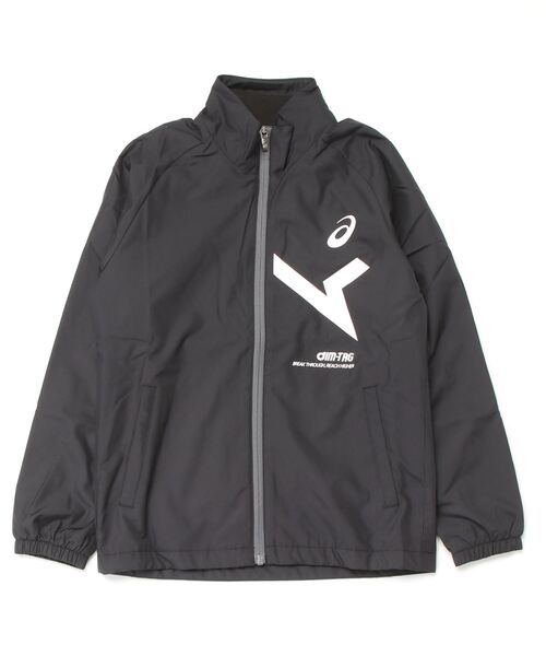 ASICS（アシックス）の「アシックス ASICS ジュニアA-I-Mウインドブレーカージャケット_Jr A-I-M WIND BREAKER JK（ナイロンジャケット・キッズ・ネイビー/ブルー/ブラック・130cm/150cm/140cm/160cm）」の2枚目の写真