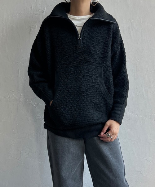 【エルビーシー】ループヤーンハーフジッププルオーバー LBC｜ループヤーンハーフジッププルオーバー | Rakuten Fashion
