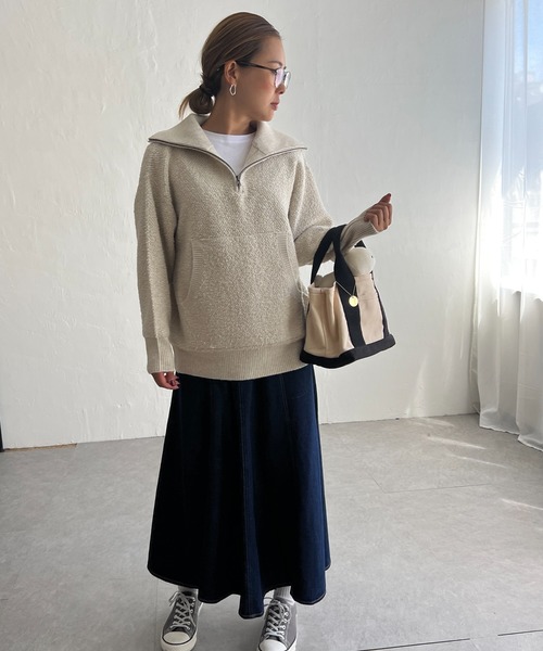 【エルビーシー】ループヤーンハーフジッププルオーバー LBC｜ループヤーンハーフジッププルオーバー | Rakuten Fashion