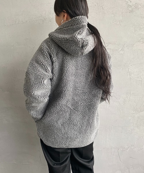 GYMPHLEX/ジムフレックス] ボアフードパーカー（ブルゾン）｜GYMPHLEX