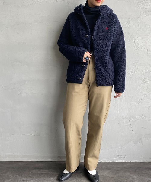 GYMPHLEX/ジムフレックス] ボアフードパーカー（ブルゾン）｜GYMPHLEX