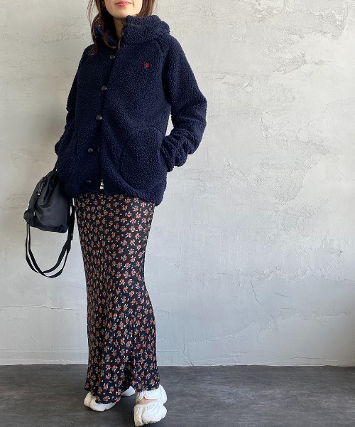 GYMPHLEX（ジムフレックス）の「[Gymphlex/ジムフレックス] ボアフードパーカー（ブルゾン・レディース・ベージュ/オフホワイト/ネイビー/ダークグレー・L/16/14/M）」の14枚目の写真