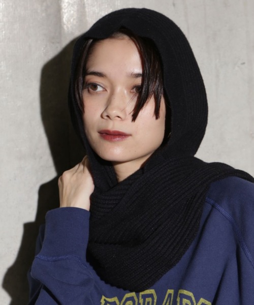 【セール】ニットフードマフラー（キャップ）｜ROSE BUD（ローズバッド）