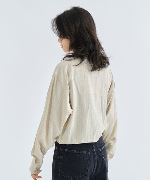PHOTOCOPIEU(フォトコピュー)の「【PHOTOCOPIEU/フォトコピュー】WESTAN SHIRT/ウエスタンシャツ(シャツ/ブラウス・レディース・ブラック/キナリ・36)」の4枚目の写真