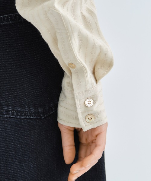 PHOTOCOPIEU(フォトコピュー)の「【PHOTOCOPIEU/フォトコピュー】WESTAN SHIRT/ウエスタンシャツ(シャツ/ブラウス・レディース・ブラック/キナリ・36)」の10枚目の写真