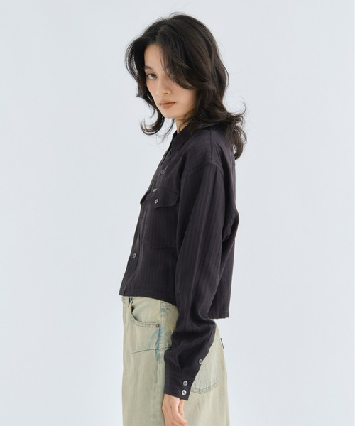 PHOTOCOPIEU(フォトコピュー)の「【PHOTOCOPIEU/フォトコピュー】WESTAN SHIRT/ウエスタンシャツ(シャツ/ブラウス・レディース・ブラック/キナリ・36)」の12枚目の写真