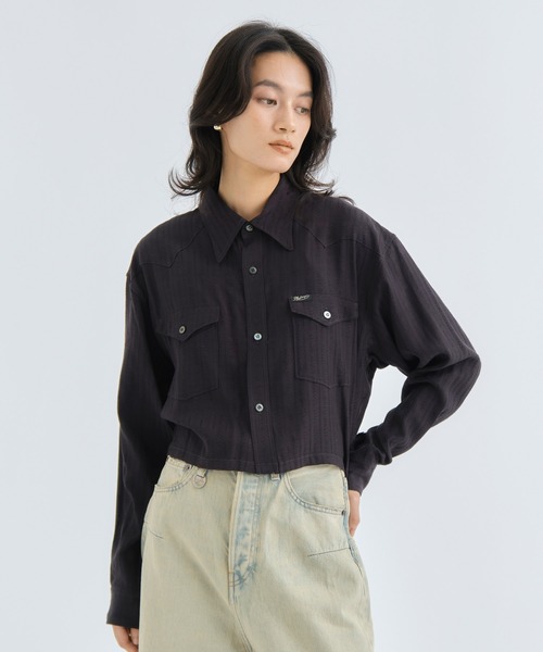 PHOTOCOPIEU(フォトコピュー)の「【PHOTOCOPIEU/フォトコピュー】WESTAN SHIRT/ウエスタンシャツ(シャツ/ブラウス・レディース・ブラック/キナリ・36)」の15枚目の写真