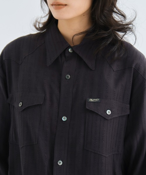 PHOTOCOPIEU(フォトコピュー)の「【PHOTOCOPIEU/フォトコピュー】WESTAN SHIRT/ウエスタンシャツ(シャツ/ブラウス・レディース・ブラック/キナリ・36)」の16枚目の写真