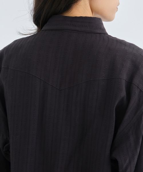 PHOTOCOPIEU(フォトコピュー)の「【PHOTOCOPIEU/フォトコピュー】WESTAN SHIRT/ウエスタンシャツ(シャツ/ブラウス・レディース・ブラック/キナリ・36)」の17枚目の写真