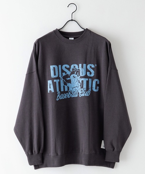 トレーナー スウェット 「DISCUS/ディスカス」裏毛　グラフィック　BIGスウェット　トレーナー　バックプリント　ビッグシルエット レディース DISCUS トレーナー スウェット 「DISCUS/ディスカス」裏毛