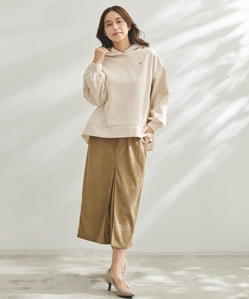 Arnold Palmer（アーノルドパーマー）の「バック ギャザー ボリューム スリーブ スウェット フーディ（パーカー・レディース・チャコールグレー/アイボリー/ライトベージュ・S/M/L）」の16枚目の写真