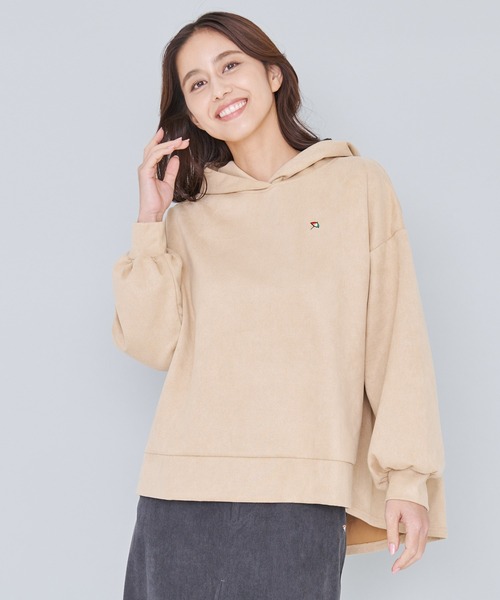 Arnold Palmer（アーノルドパーマー）の「バック ギャザー ボリューム スリーブ スウェット フーディ（パーカー・レディース・チャコールグレー/アイボリー/ライトベージュ・S/M/L）」の21枚目の写真