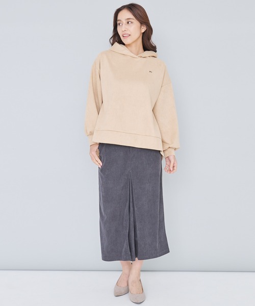 Arnold Palmer（アーノルドパーマー）の「バック ギャザー ボリューム スリーブ スウェット フーディ（パーカー・レディース・チャコールグレー/アイボリー/ライトベージュ・S/M/L）」の22枚目の写真