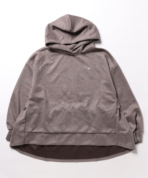 Arnold Palmer（アーノルドパーマー）の「バック ギャザー ボリューム スリーブ スウェット フーディ（パーカー・レディース・チャコールグレー/アイボリー/ライトベージュ・S/M/L）」の4枚目の写真