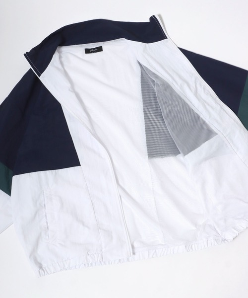 Lazar（ラザル）の「Oversize Switching Truck Jacket/オーバーサイズ 切替 トラックジャケット/ブルゾン レディース メンズ（ナイロンジャケット・メンズ・ブラック/グリーン系その他/ブルー系その他/ブラック系その他/ホワイト/グリーン・M/L/LL）」の21枚目の写真
