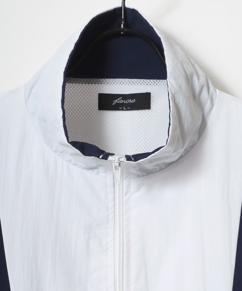 Lazar（ラザル）の「Oversize Switching Truck Jacket/オーバーサイズ 切替 トラックジャケット/ブルゾン レディース メンズ（ナイロンジャケット・メンズ・ブラック/グリーン系その他/ブルー系その他/ブラック系その他/ホワイト/グリーン・M/L/LL）」の15枚目の写真