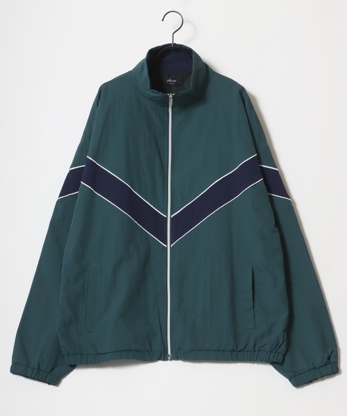 Lazar（ラザル）の「Oversize Switching Truck Jacket/オーバーサイズ 切替 トラックジャケット/ブルゾン レディース メンズ（ナイロンジャケット・メンズ・ブラック/グリーン系その他/ブルー系その他/ブラック系その他/ホワイト/グリーン・M/L/LL）」の12枚目の写真