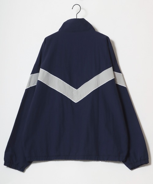 Lazar（ラザル）の「Oversize Switching Truck Jacket/オーバーサイズ 切替 トラックジャケット/ブルゾン レディース メンズ（ナイロンジャケット・メンズ・ブラック/グリーン系その他/ブルー系その他/ブラック系その他/ホワイト/グリーン・M/L/LL）」の14枚目の写真