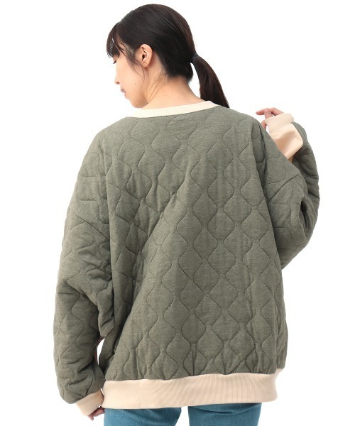 チチカカ（チチカカ）の「裏シャギースウェット×カットキルトプルオーバー（スウェット・レディース・ベージュ/ブルーグレー/ブラック・FREE）」の13枚目の写真