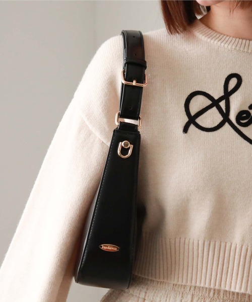 archives（アルシーヴ）の「メタルロゴHOBOバッグ（ハンドバッグ・レディース・ブラック/グレイッシュベージュ/モカ・FREE）」の7枚目の写真