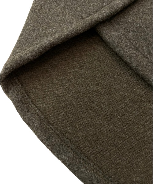 DOLLUPOOPS（ドールアップウップス）の「フェイクメルトンZIPパーカージャケット（ノーカラージャケット・レディース・カーキ/ブラック・38）」の22枚目の写真