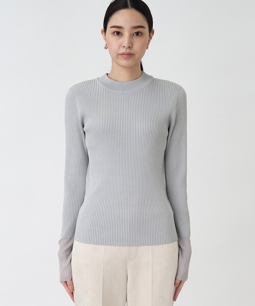 THE SHOP TK （ザ ショップ ティーケー ）の「◆袖ラメシアーリブニット【手洗い可】（ニット/セーター・レディース・アイボリー/ピンク系/ライトグレー/ブラック・12/13）」の5枚目の写真