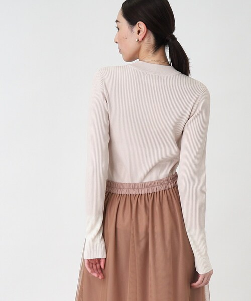 THE SHOP TK （ザ ショップ ティーケー ）の「◆袖ラメシアーリブニット【手洗い可】（ニット/セーター・レディース・アイボリー/ピンク系/ライトグレー/ブラック・12/13）」の14枚目の写真
