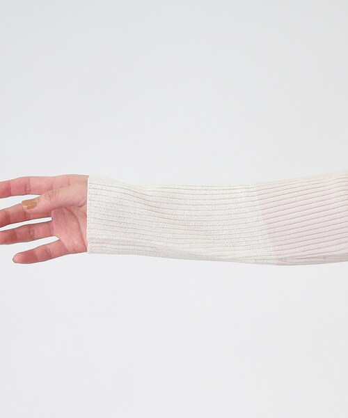 THE SHOP TK （ザ ショップ ティーケー ）の「◆袖ラメシアーリブニット【手洗い可】（ニット/セーター・レディース・アイボリー/ピンク系/ライトグレー/ブラック・12/13）」の16枚目の写真