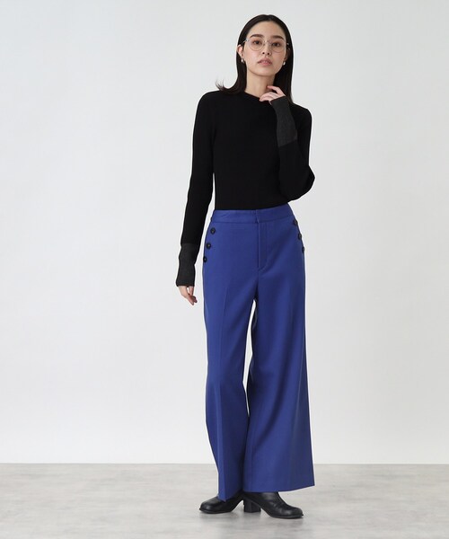 THE SHOP TK （ザ ショップ ティーケー ）の「◆袖ラメシアーリブニット【手洗い可】（ニット/セーター・レディース・アイボリー/ピンク系/ライトグレー/ブラック・12/13）」の20枚目の写真