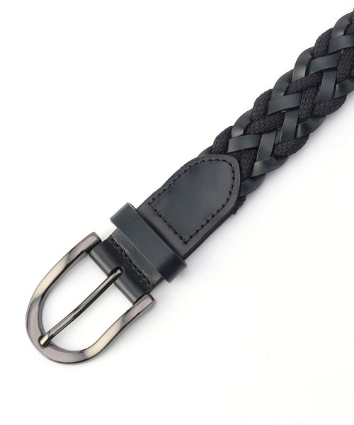 NICOLE CLUB FOR MEN（ニコルクラブフォーメン）の「メッシュベルト（ベルト・メンズ・ダークブラウン/ブラック/ホワイト系/ネイビー・FREE）」の4枚目の写真