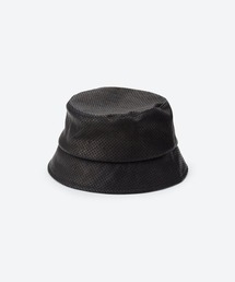 KIJIMA TAKAYUKI | KIJIMA TAKAYUKI HORSE LEATHER PUNCHING BUCKET HAT 241001(ハット)