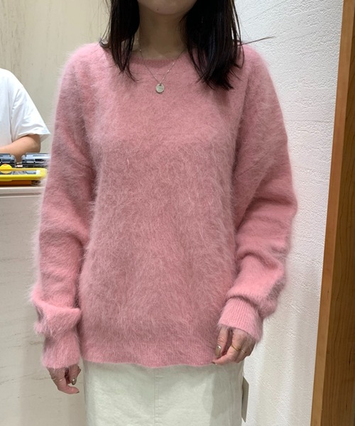 Doula Doula(ドゥーラドゥーラ)の「シャギーニット(ニット/セーター・レディース・ブラック/ライトピンク/ピンク系その他/ブルー/ホワイト/グリーン/レッド/パープル/ベージュ・FREE)」の13枚目の写真