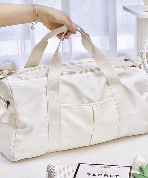 Dita Muaj.（ディータムアージュ）の「旅行用 ダッフルバッグ(靴入れ付き)（ボストンバッグ・レディース・ホワイト/グリーン/ブラック・FREE）」の9枚目の写真