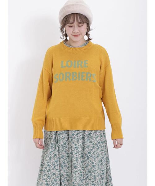 Samansa Mos2（サマンサ モスモス）の「ロゴアソートジャカードニット