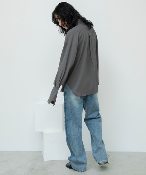 VACANCY（ヴァカンシー）の「アウトポケットカッティングデニム（デニムパンツ・レディース・ライトブルー・LARGE/MEDIUM/SMALL）」の17枚目の写真