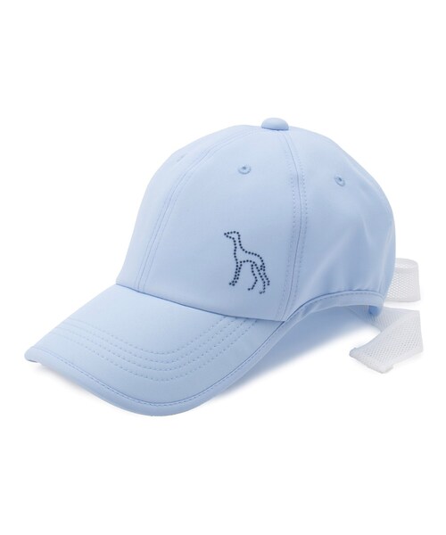 adabat（アダバット）の「◆リボンつき スパンコールロゴキャップ（キャップ・レディース・ホワイト/ライトブルー/ネイビー・00）」の3枚目の写真