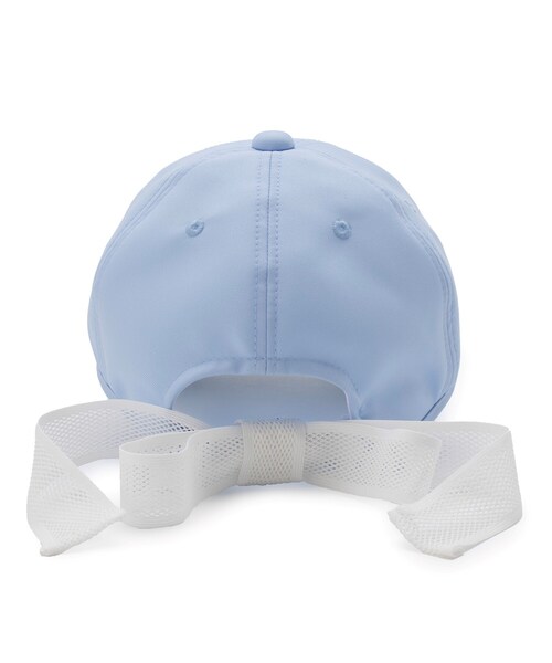 adabat（アダバット）の「◆リボンつき スパンコールロゴキャップ（キャップ・レディース・ホワイト/ライトブルー/ネイビー・00）」の6枚目の写真