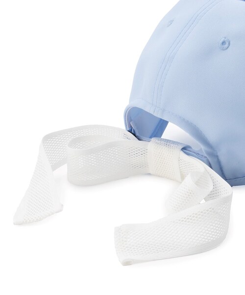 adabat（アダバット）の「◆リボンつき スパンコールロゴキャップ（キャップ・レディース・ホワイト/ライトブルー/ネイビー・00）」の9枚目の写真