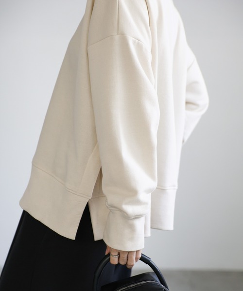 select MOCA（セレクトモカ）の「【サイズ展開あり】サイドディープスリットスウェット（スウェット・レディース・ブラック/アイボリー/グレー・FREE/LARGE）」の20枚目の写真