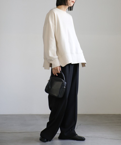 select MOCA（セレクトモカ）の「【サイズ展開あり】サイドディープスリットスウェット（スウェット・レディース・ブラック/アイボリー/グレー・FREE/LARGE）」の22枚目の写真