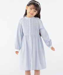 SHIPS KIDS:100～130cm / フリル シャツ ワンピース