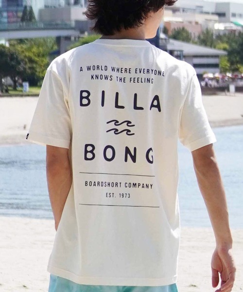 BILLABONG（ビラボン）の「BILLABONG/ビラボン 半袖Tシャツ バックプリント レギュラーフィット BE01A-203（Tシャツ/カットソー・メンズ・ホワイト/サックスブルー/ブラック/クリーム・S/M/L/XL）」の3枚目の写真