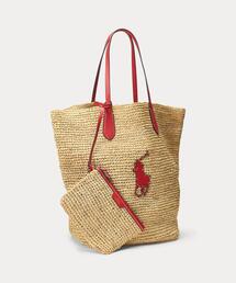 POLO RALPH LAUREN☆Big Pony ラフィア ラージ バック♪送料込 POLO RALPH LAUREN☆Big Pony ラフィア ラージ バック♪送料込