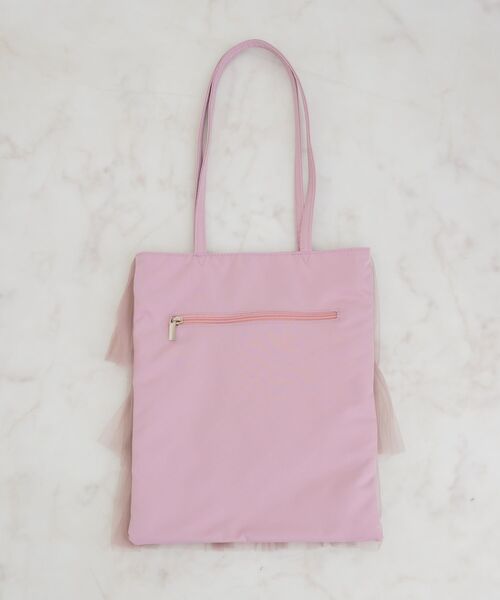 ems excite（エムズエキサイト）の「チュールフリルティアードトート（トートバッグ・レディース・オフホワイト/ブラック/ピンク・ONE SIZE）」の16枚目の写真