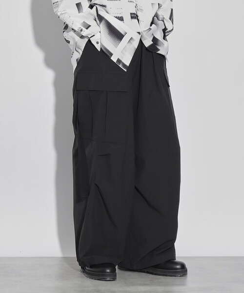 tk.TAKEO KIKUCHI(ティーケータケオキクチ)の「◆テープデザインバギーカーゴパンツ(カーゴパンツ・メンズ・ブラック/ダークグリーン/チャコールグレー/オフホワイト・01/03/02)」の19枚目の写真