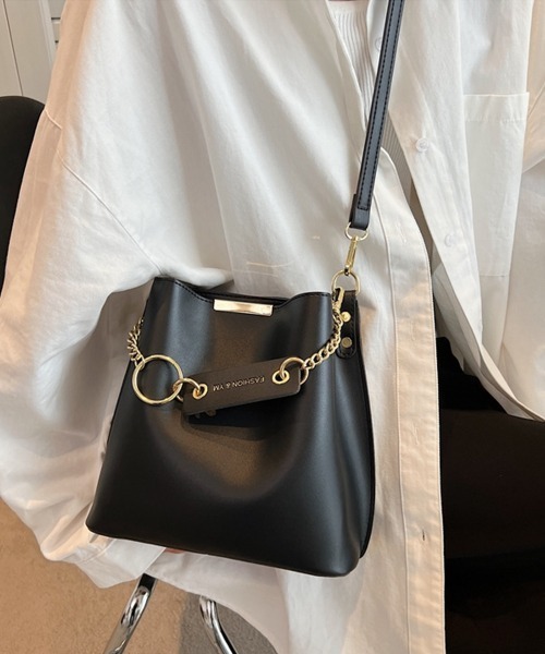 Miniministore(ミニミニストア)の「ショルダーバッグ 2wayバケットバッグ(ショルダーバッグ・レディース・ミント/ブラック/アイボリー・FREE)」の2枚目の写真